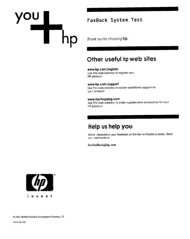 Fax page
