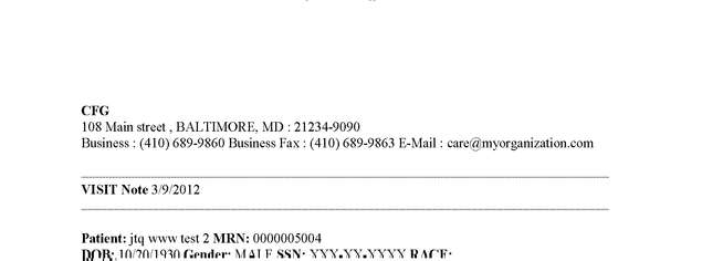 Fax page