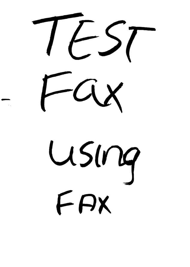 Fax page