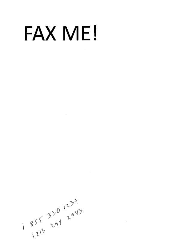 Fax page