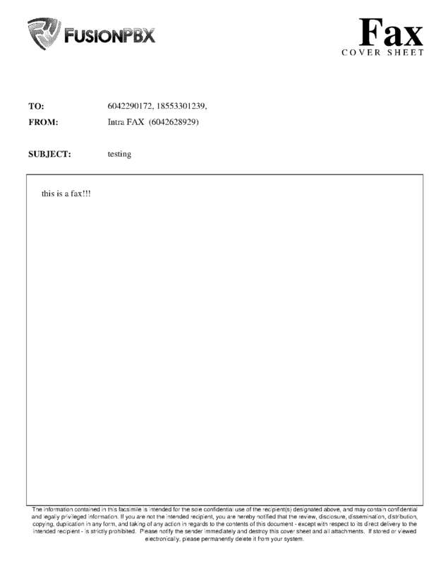 fax page