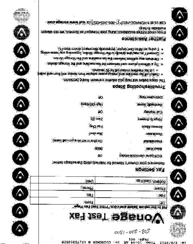 Fax page