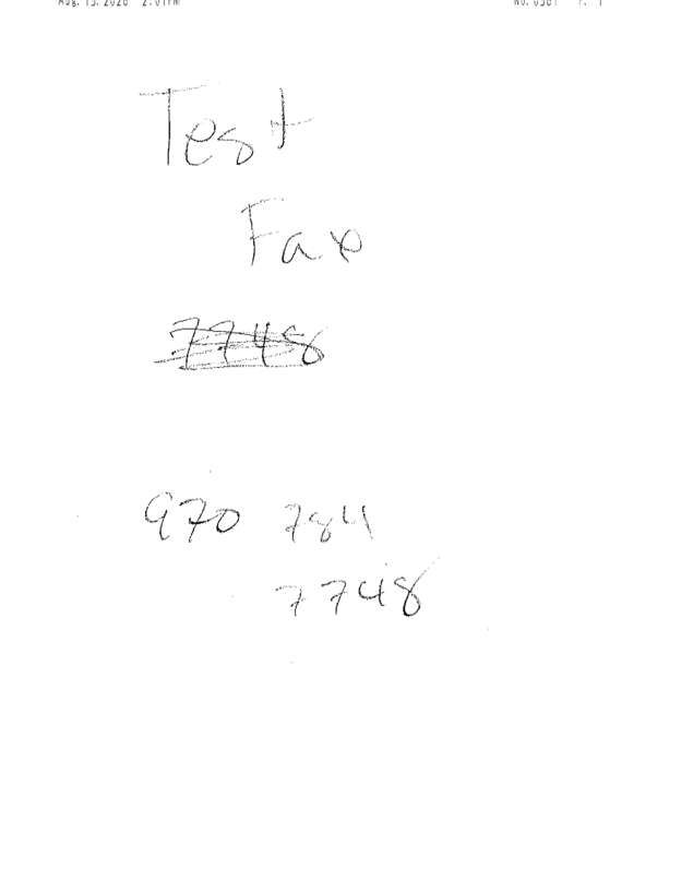 fax page