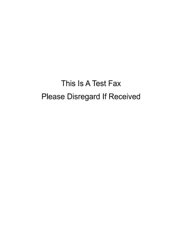 Fax page