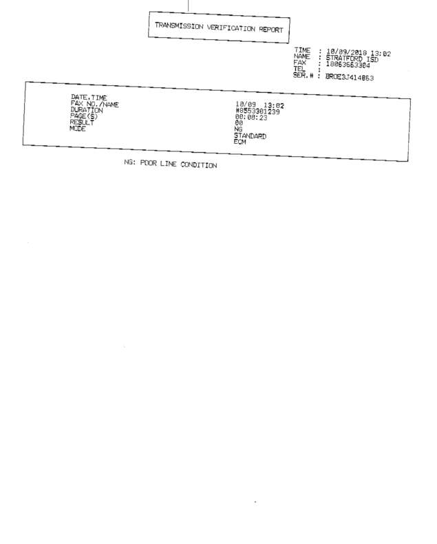 Fax page