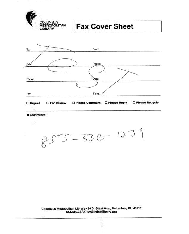 Fax page