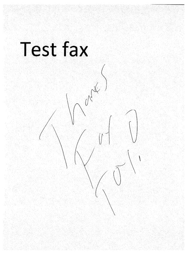 Fax page