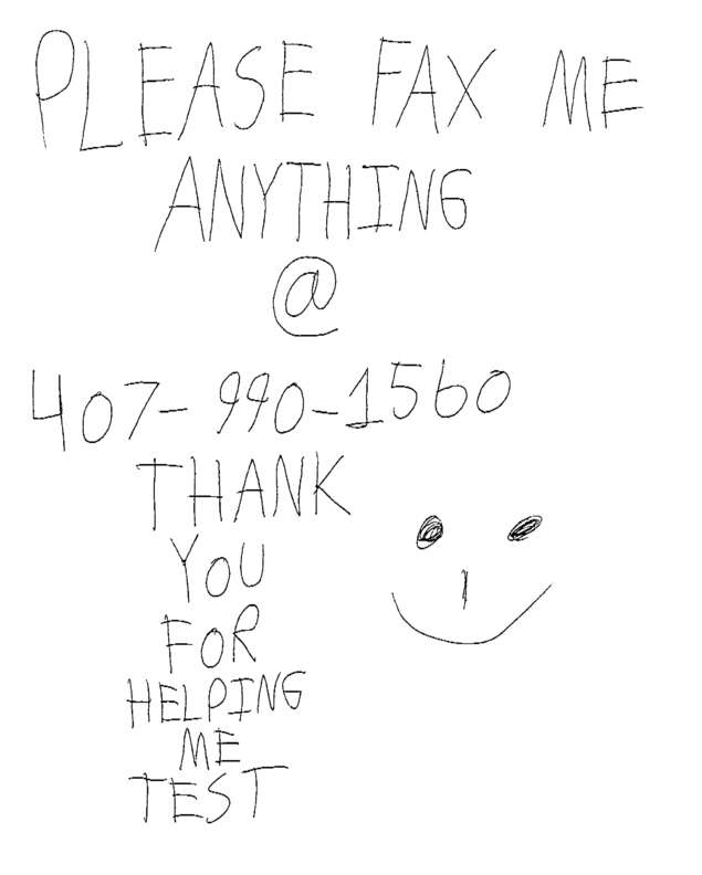 Fax page