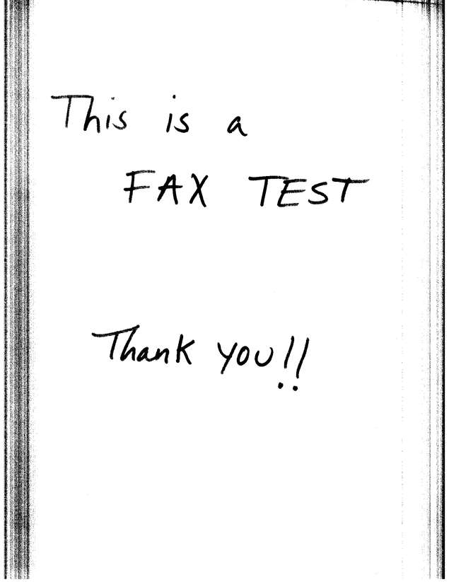 Fax page