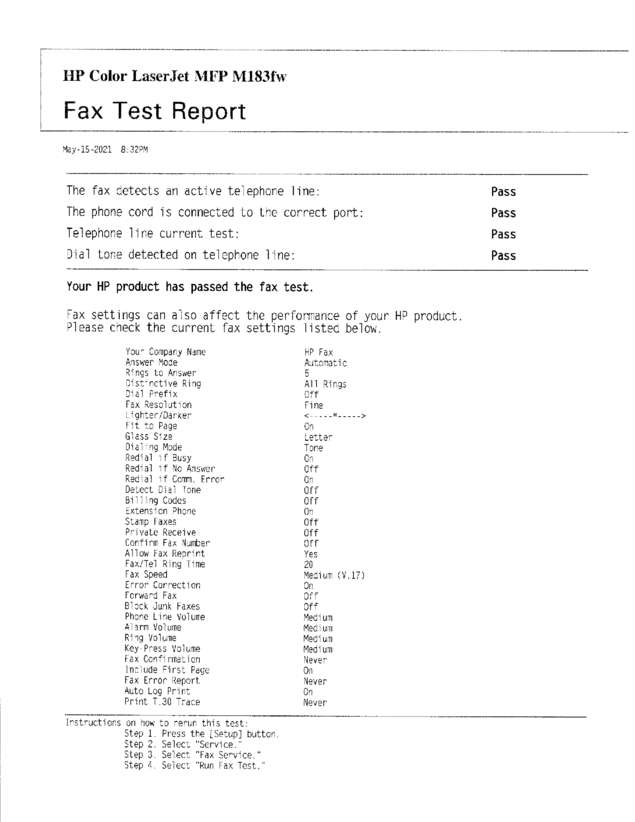 fax page