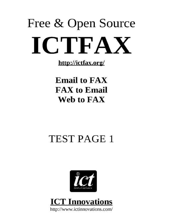 Fax page