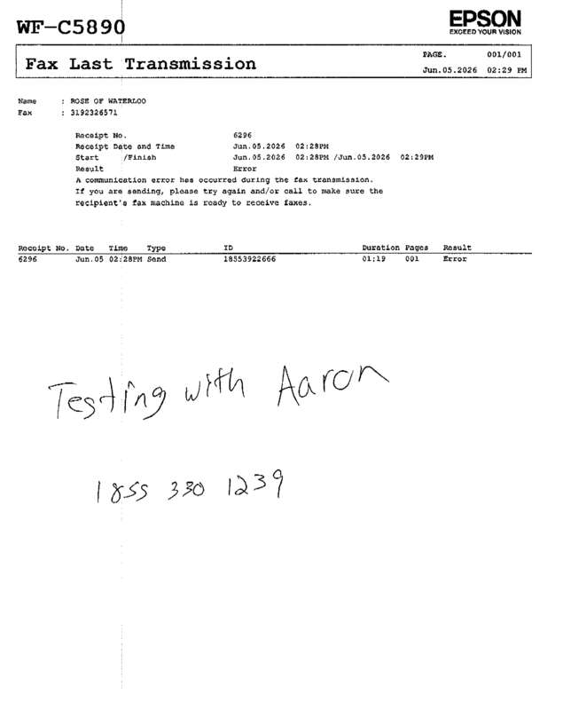 fax page