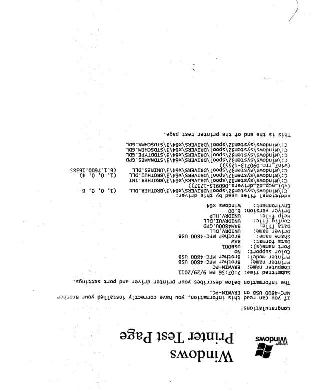 Fax page