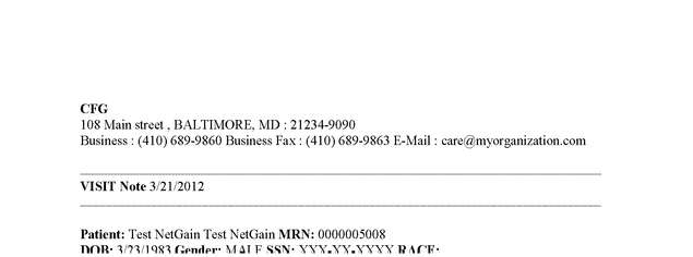 Fax page