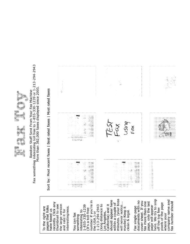 Fax page