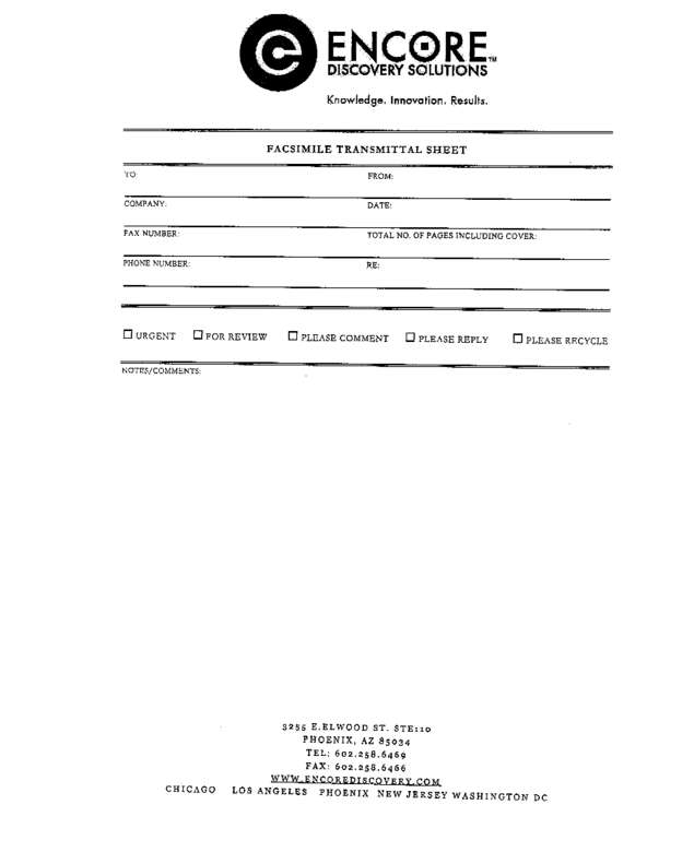 Fax page