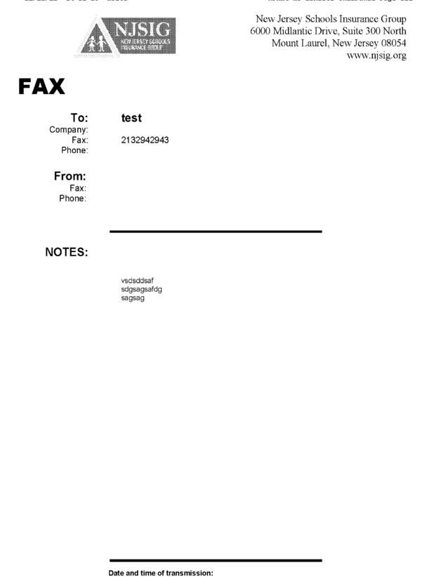 fax page
