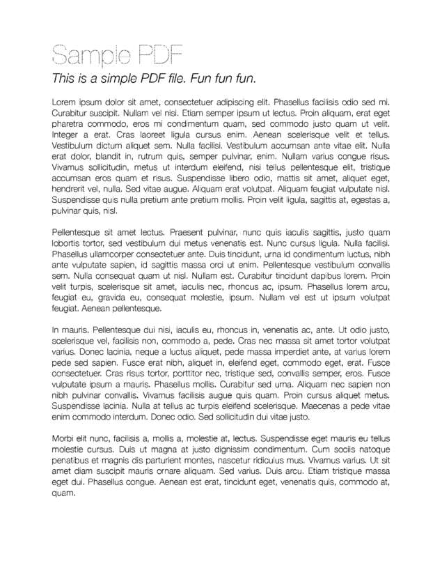 Fax page