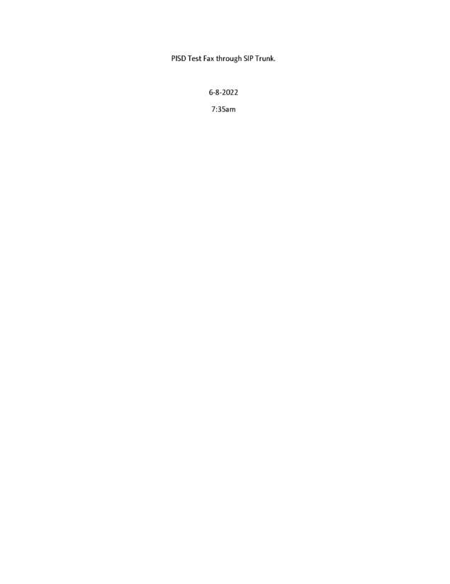 Fax page