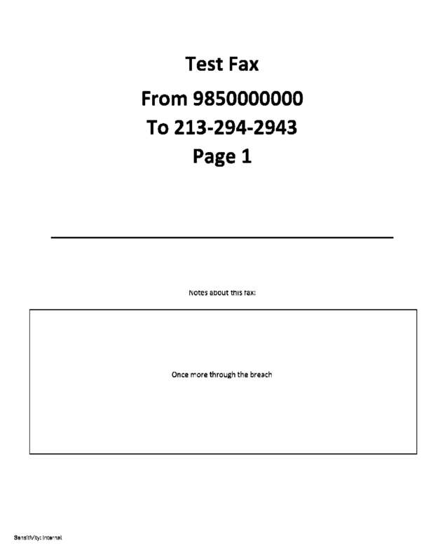 fax page