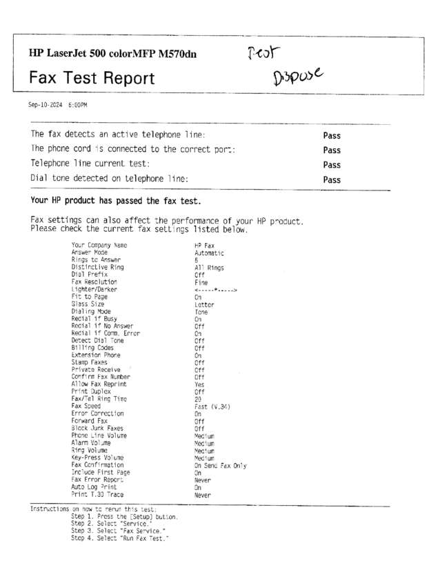 fax page