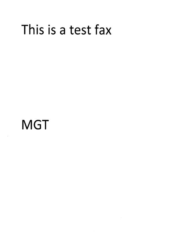 Fax page