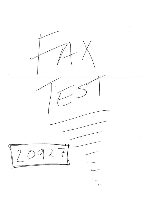 Fax page
