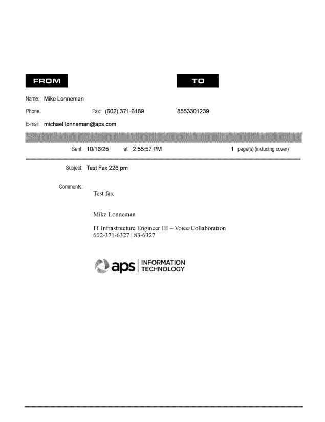 fax page