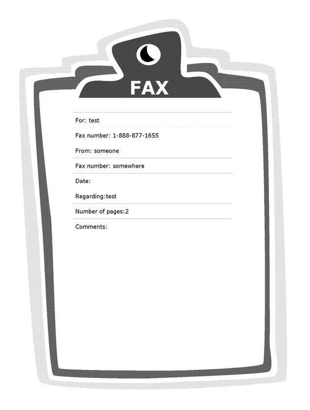 Fax page