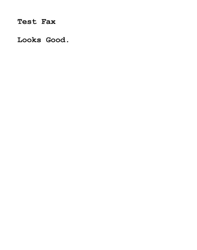 Fax page