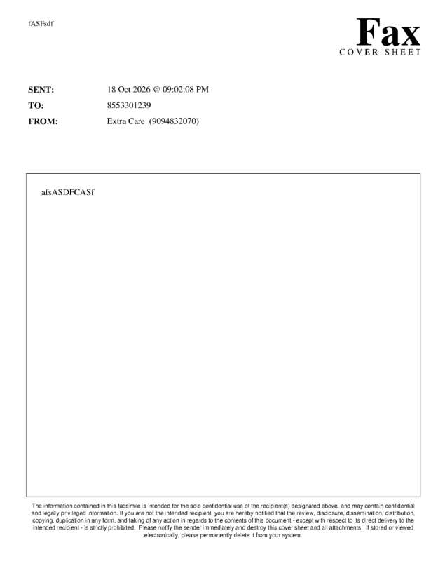Fax page