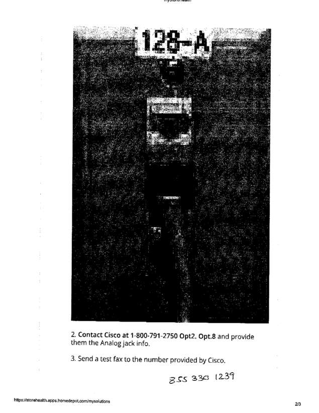 Fax page