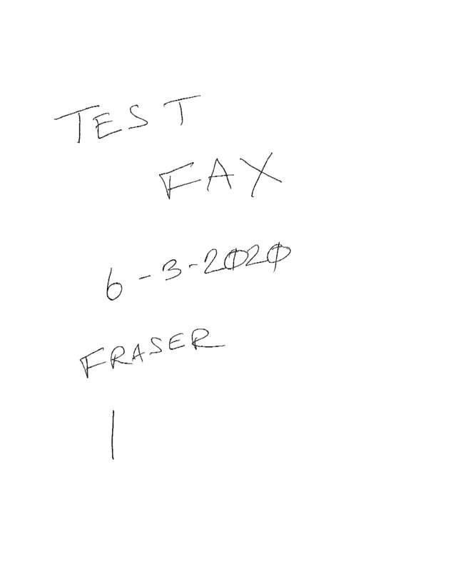 Fax page