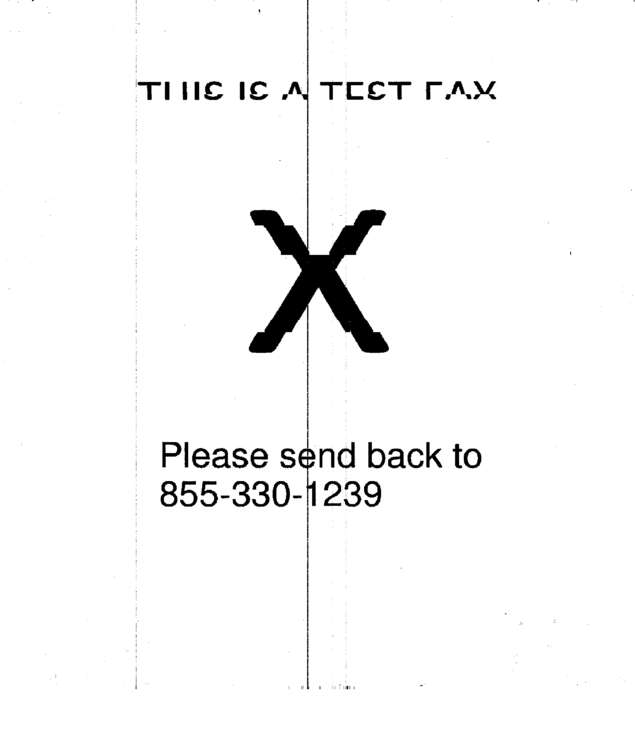 Fax page