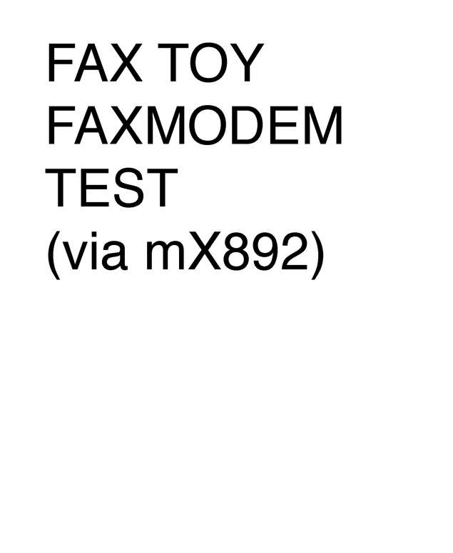Fax page