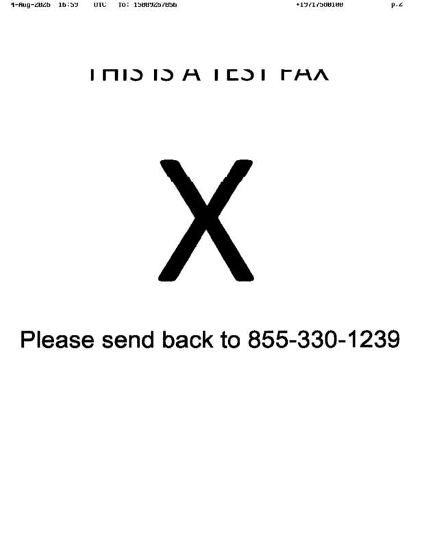 fax page