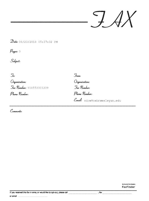 Fax page