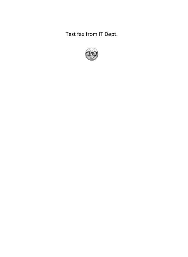 fax page