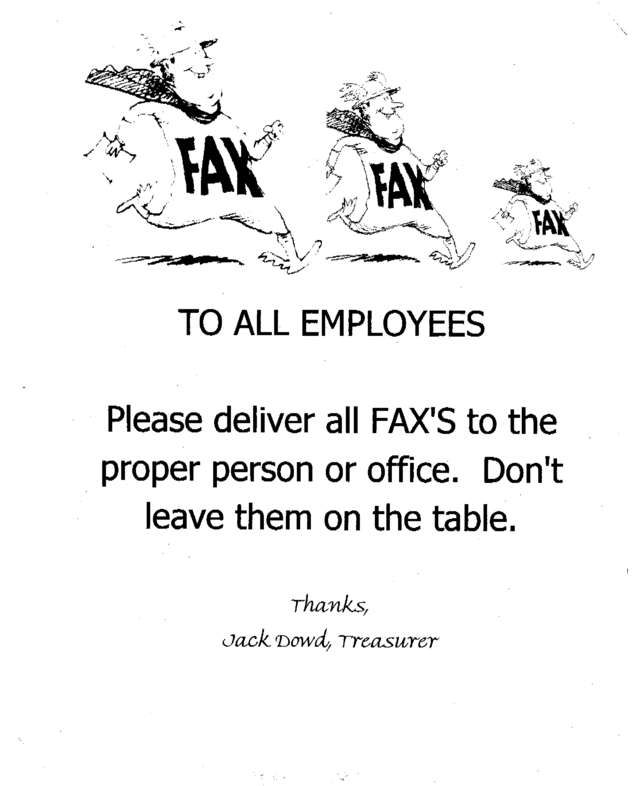 Fax page
