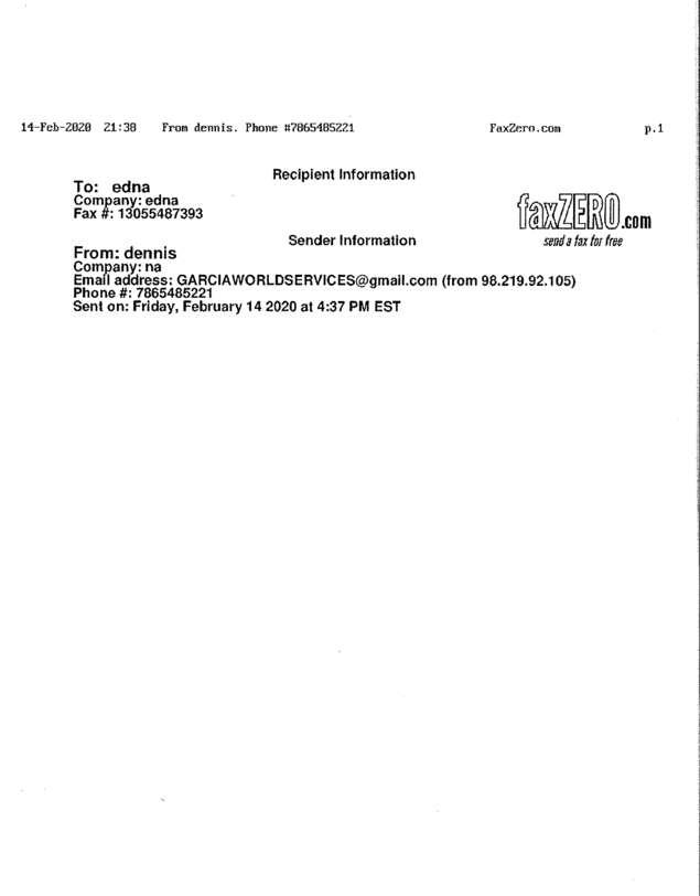 fax page