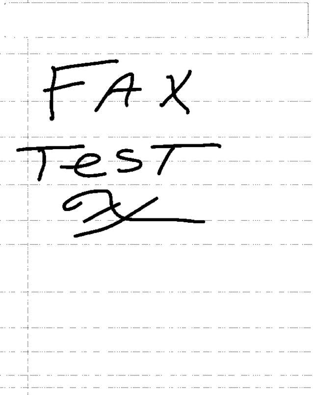 Fax page