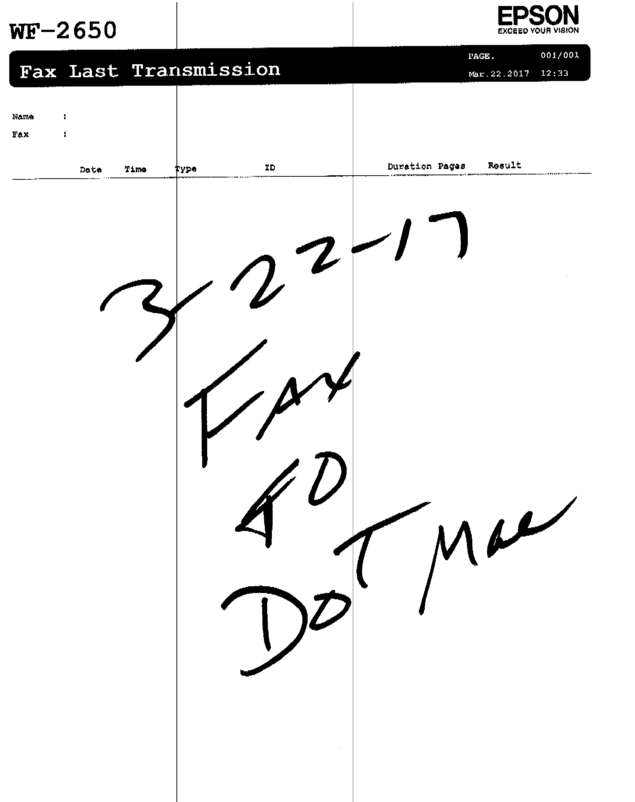 Fax page
