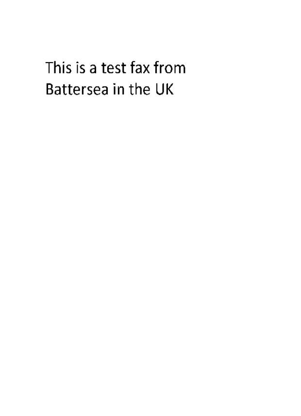 Fax page
