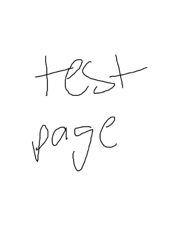 Fax page