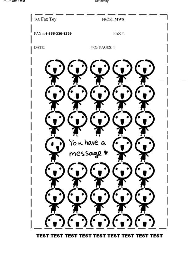 Fax page