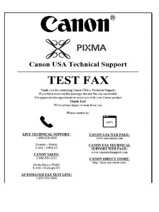Fax page
