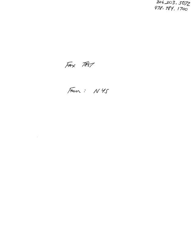 Fax page