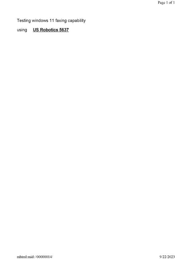 fax page