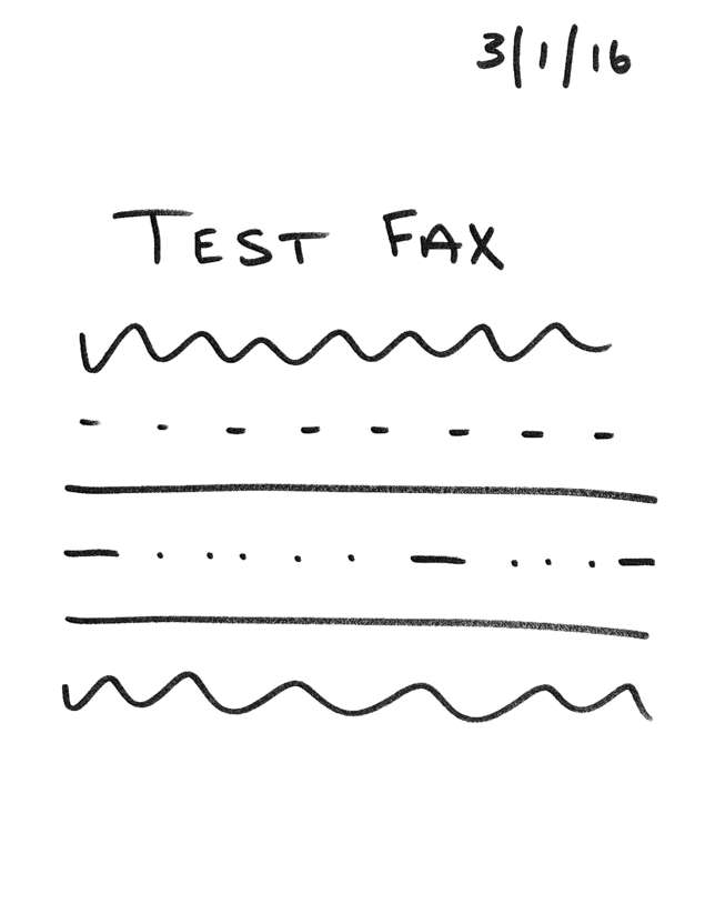Fax page