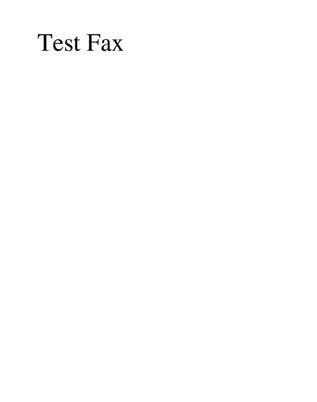 Fax page